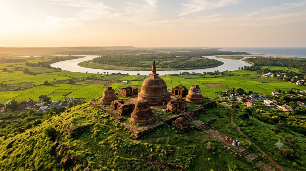 Salihundam visiting guide – Buddhist stupas on a hilltop above the Vamsadhara River, Srikakulam