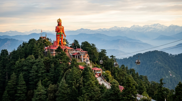 Jakhoo Temple Darshan Timings – hilltop Hanuman shrine and ropeway view in Shimla