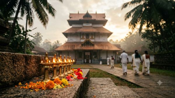 Malayalappuzha Temple Darshan – Bhadrakali shrine at Malayalappuzha, Pathanamthitta, Kerala, with devotees