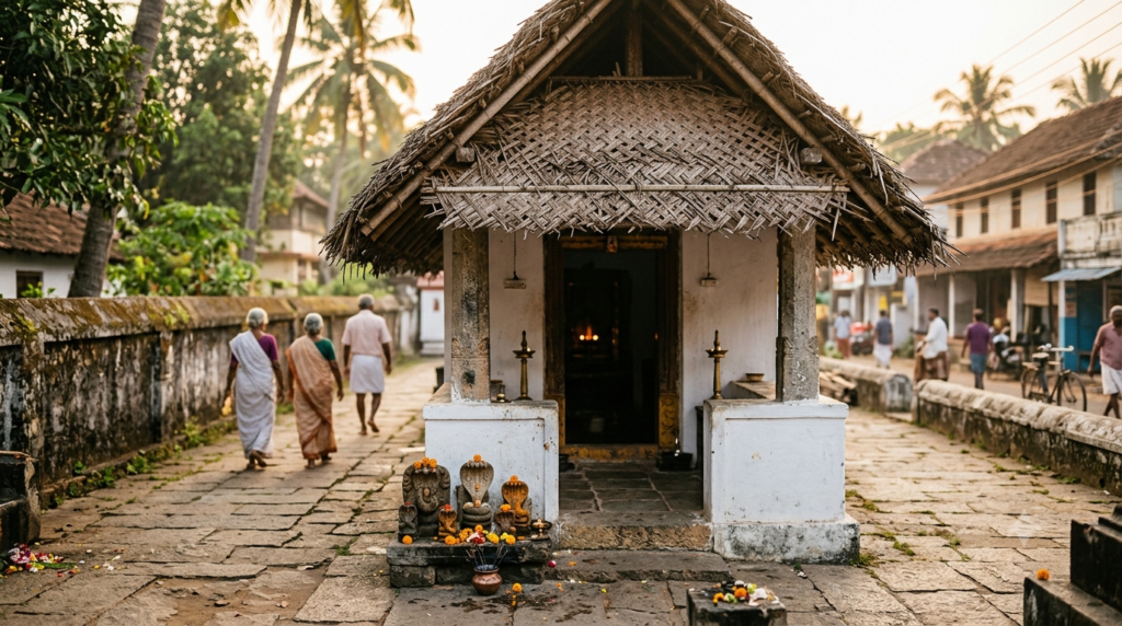 Nagercoil Nagaraja Temple Darshan entrance with devotees in early morning light