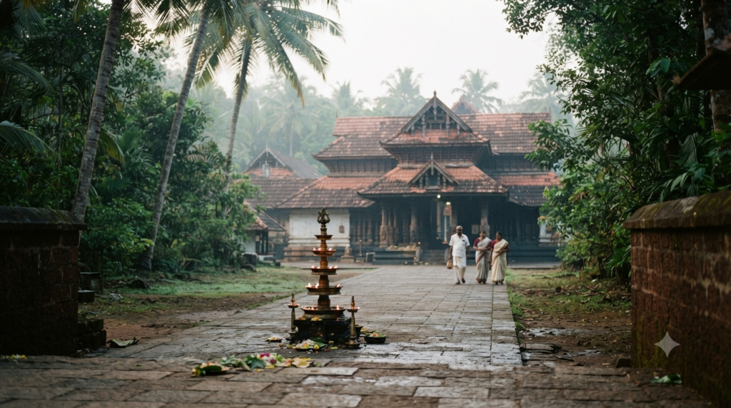 Thiruvanchikulam Shiva Temple Darshan at a Kerala-style shrine near Kodungallur