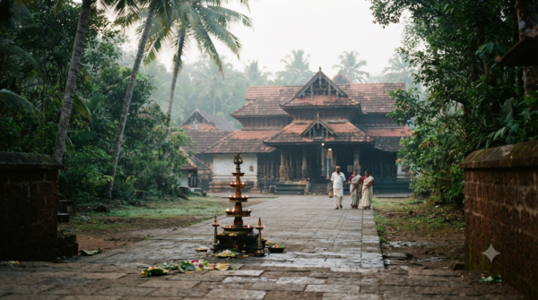 Thiruvanchikulam Shiva Temple Darshan at a Kerala-style shrine near Kodungallur