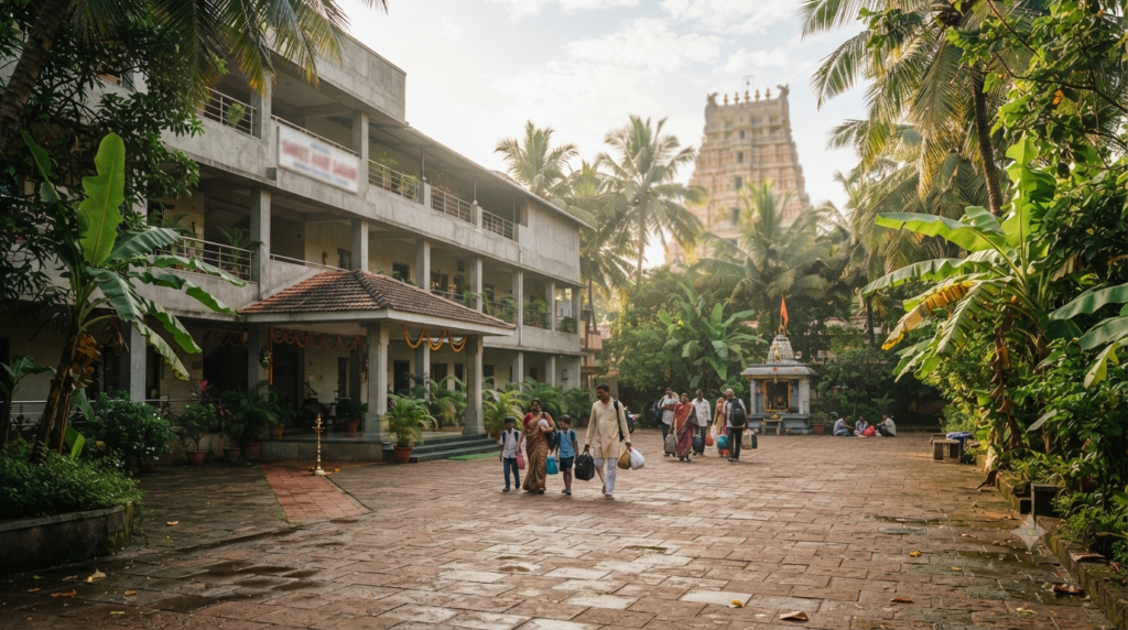 Ganpatipule Bhakta Niwas rooms for pilgrims near Ganpatipule temple