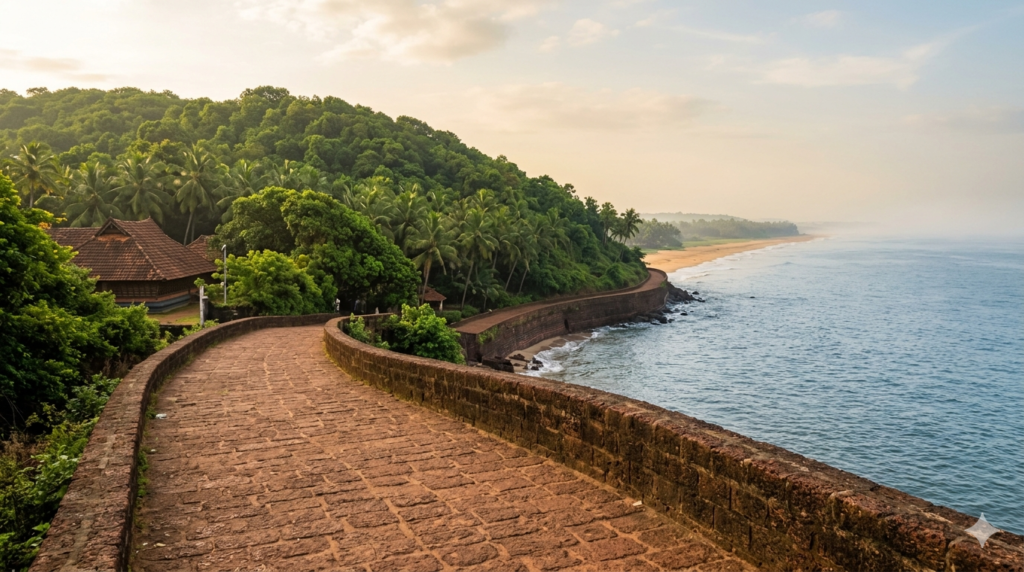 Ganpatipule Temple Pradakshina Distance path circling the hill above the Konkan coast