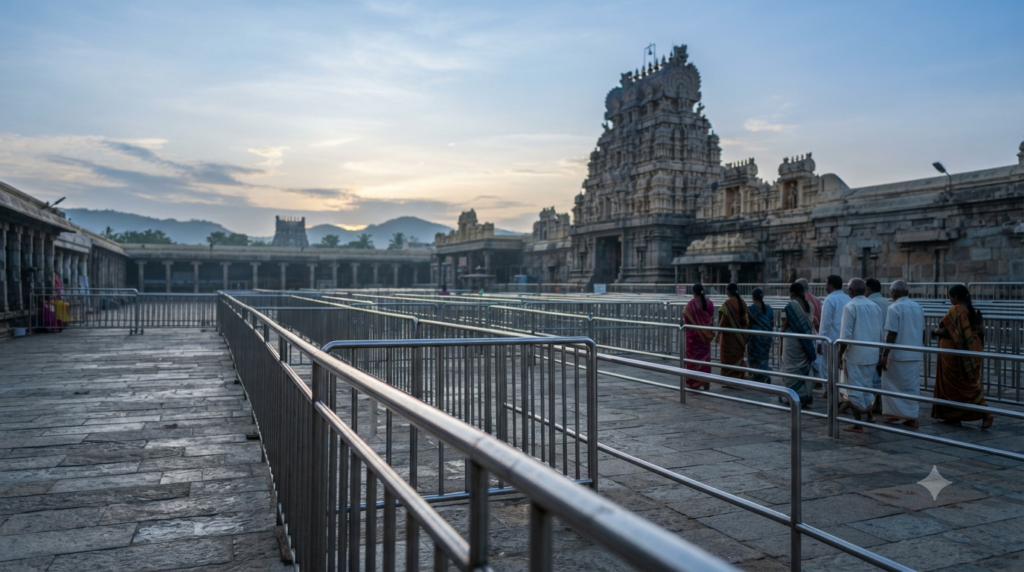 Kanipakam Temple Timings Today with early morning darshan queue