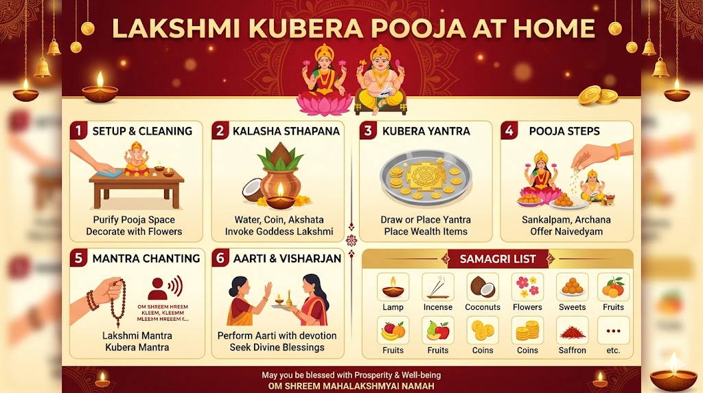 Lakshmi Kubera pooja at home complete procedure