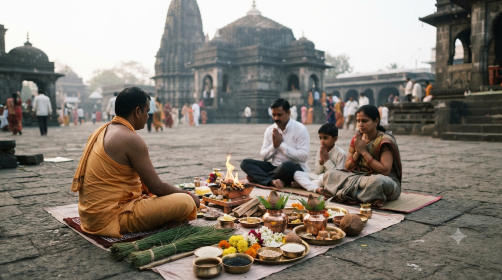 Pitra Dosh Puja Cost guide for ancestral rites at Trimbakeshwar