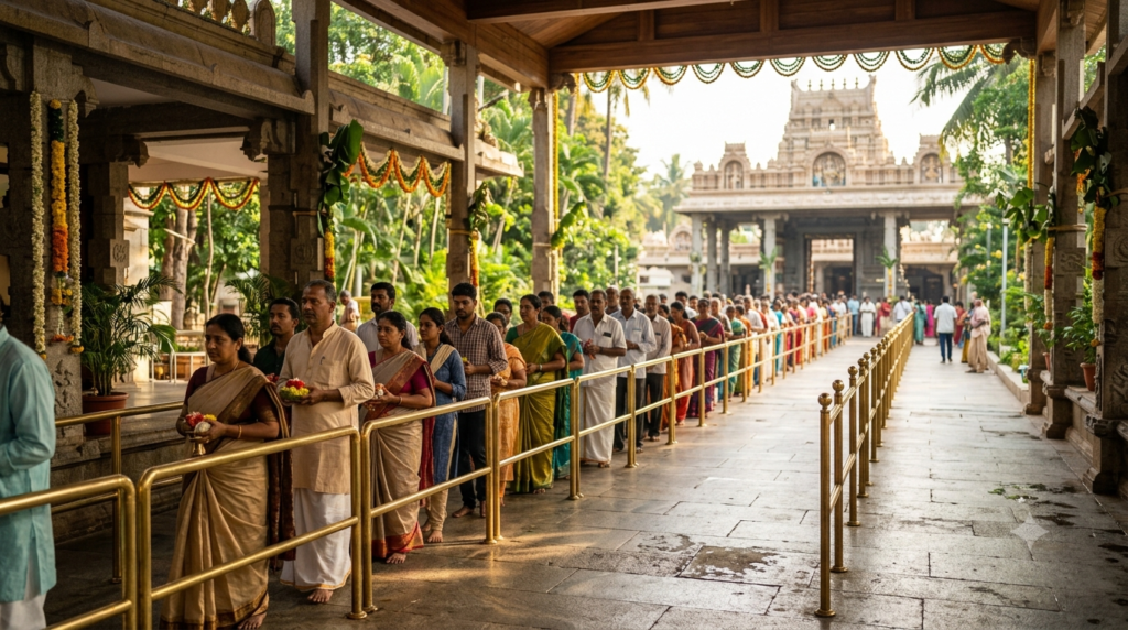 ISKCON Bangalore VIP darshan visitor guide at Hare Krishna Hill