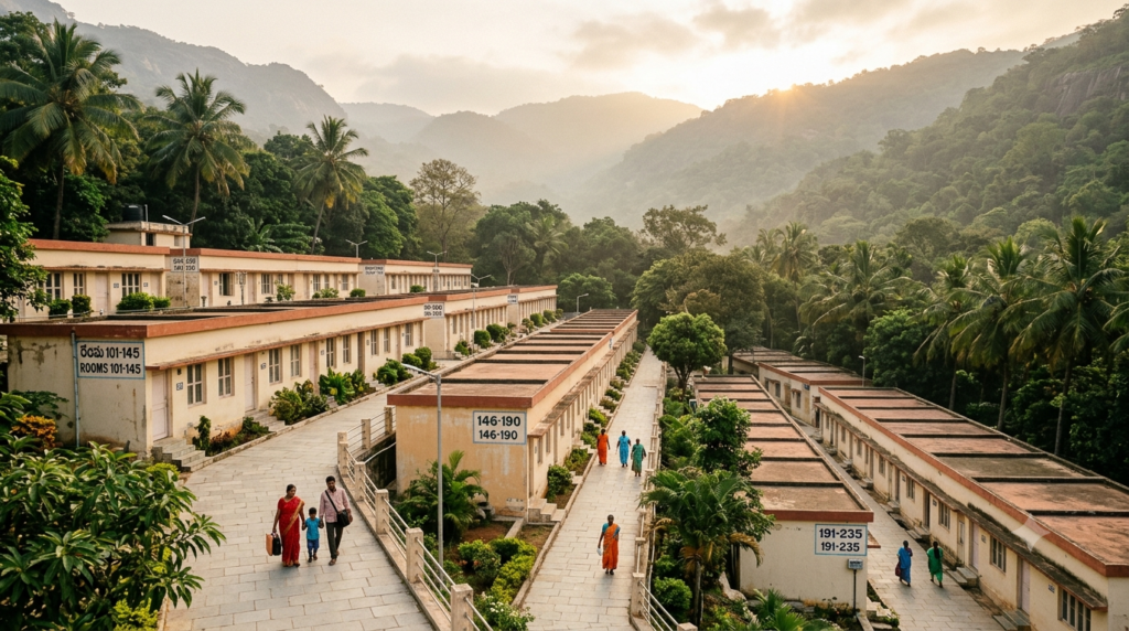 TTD guest-house cottages at Tirumala for pilgrims planning to extend TTD Tirumala room stays