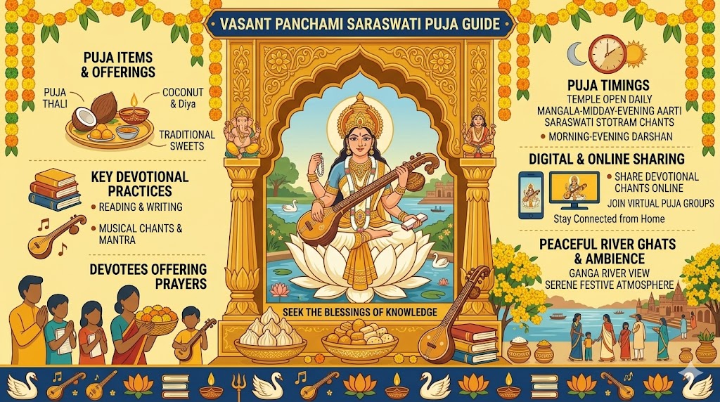Vasant Panchami puja vidhi step by step Saraswati puja guide
