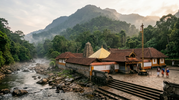 Kukke Subramanya online donation: temple in the Western Ghats by the Kumaradhara River