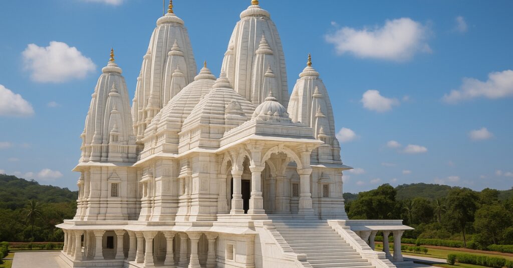 Birla Radha Krishna Mandir Goa — White marble temple dedicated to Radha and Krishna