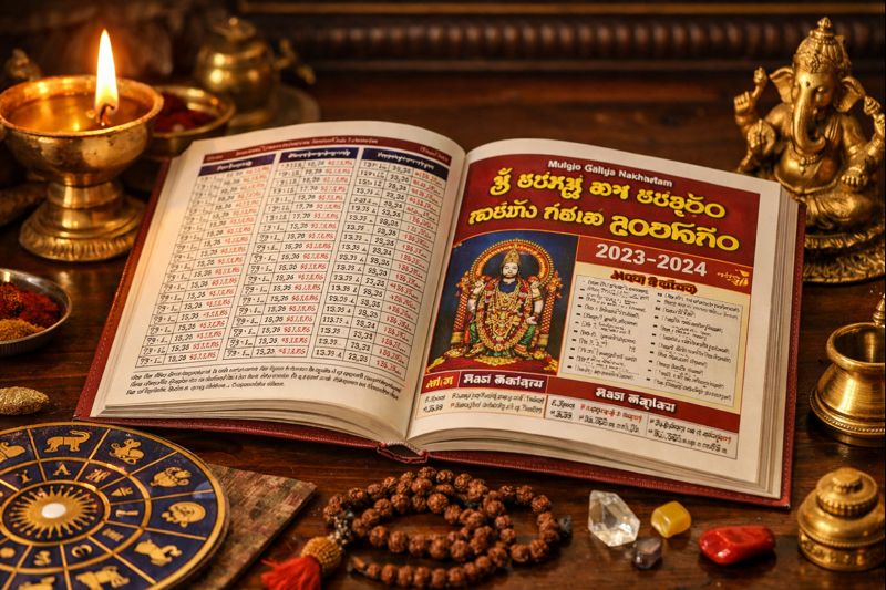 Mulugu Gantala Panchangam 2023 PDF Telugu astrology calendar