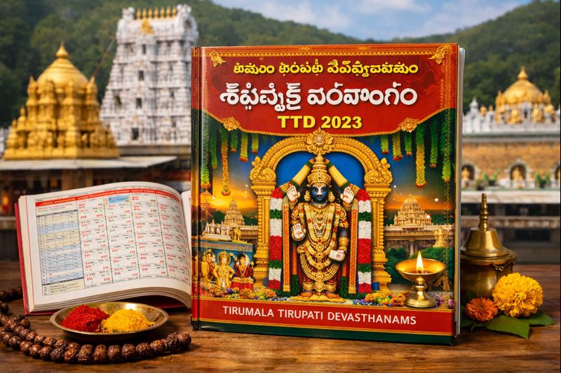 Ttd Tirumala Panchangam Calendar 2023 official almanac