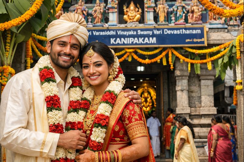 Kanipakam Temple Free Marriage ceremony at the historic Vinayaka temple.