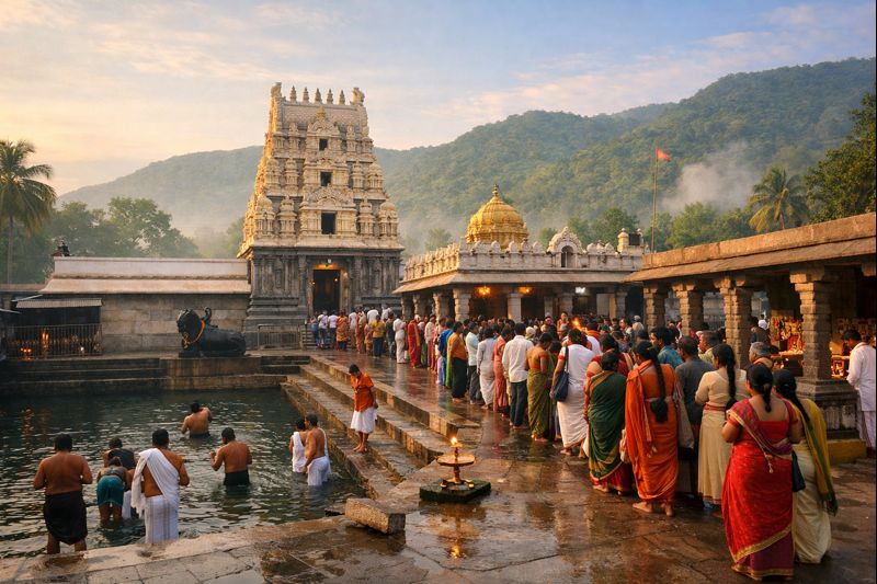 Mahanandi Temple Darshan in morning with devotees