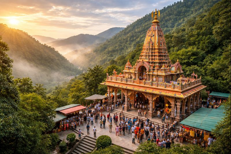 Neelkanth Mahadev Temple darshan beautiful hillside view