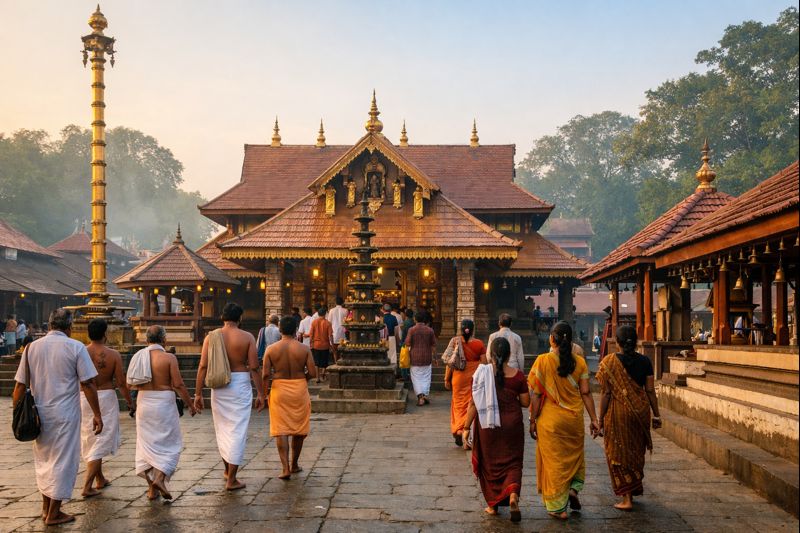 Pandalam Ayyappa Temple Darshan exterior view