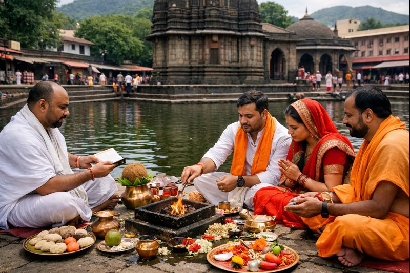 pitra dosh puja cost in trimbakeshwar booking timings online ceremony