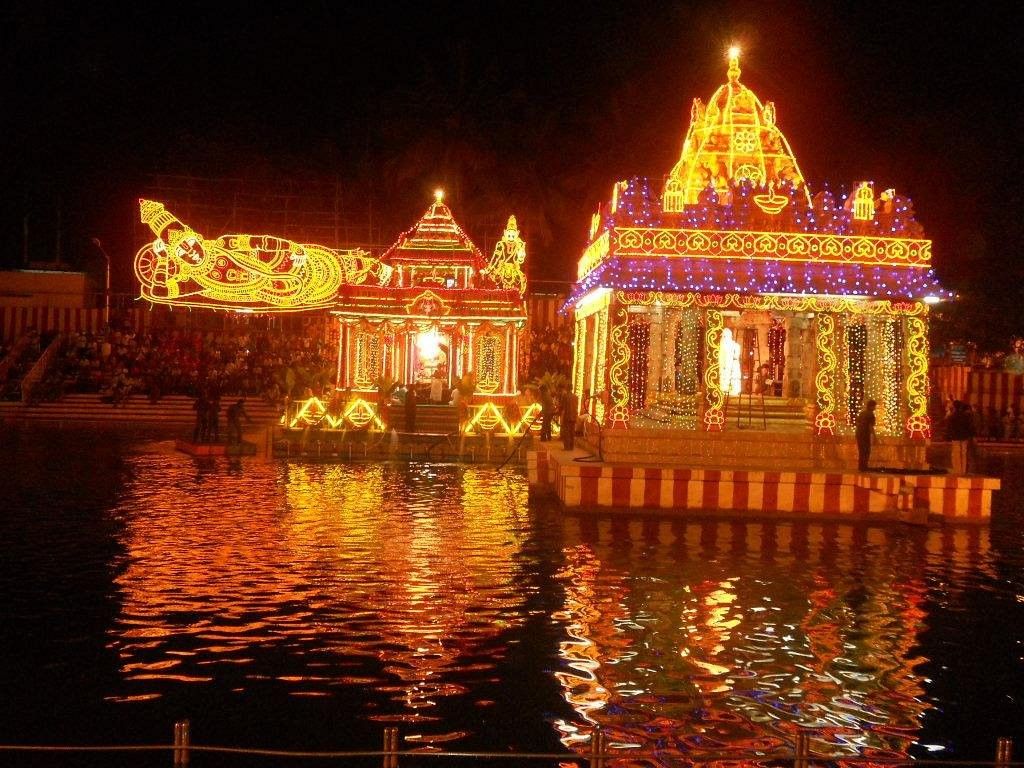 Poolangi Seva Tirumala Timings with devotees and floral decorations