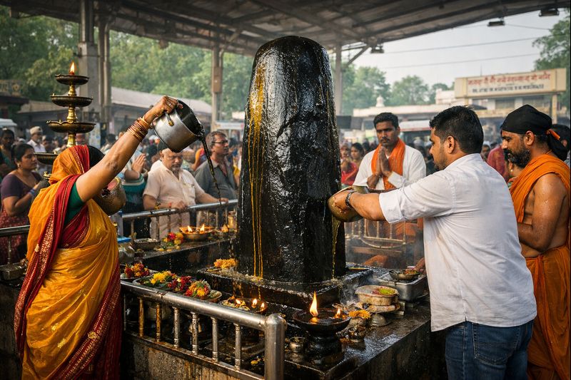 Shani Shanti Puja Shani at Shani Shingnapur Temple