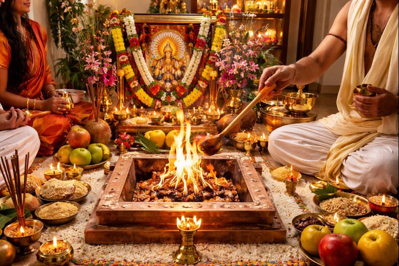 Sudarshana Homam Home Procedure sacred fire ritual