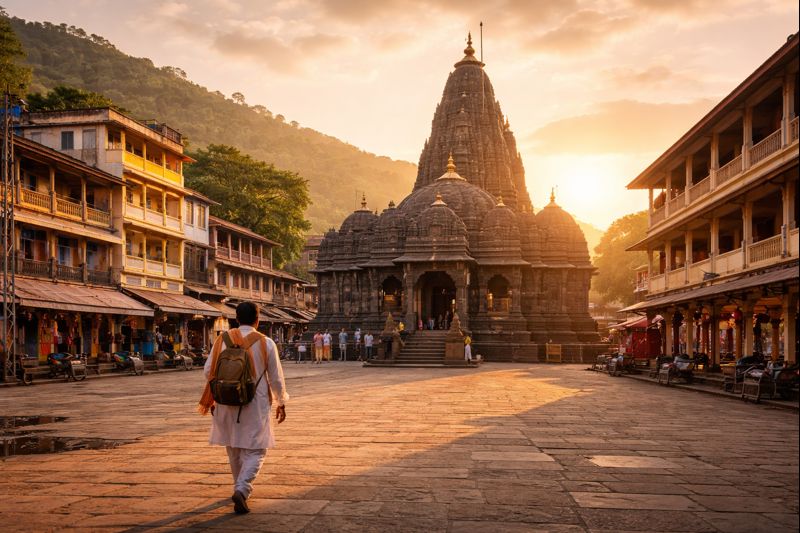 Trimbakeshwar Dharamshala List Temple accommodation view near Jyotirlinga Temple