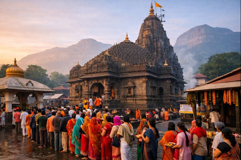 Timings Rudrabhishek Temple Trimbakeshwar early morning pilgrimage