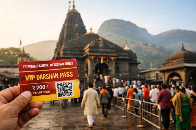 trimbakeshwar temple vip darshan pass online booking price at temple entrance