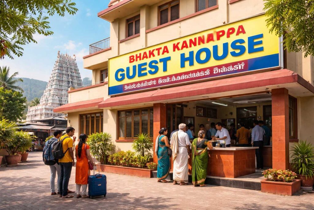 Bhakta Kannappa Guest House near Srikalahasti temple accommodation