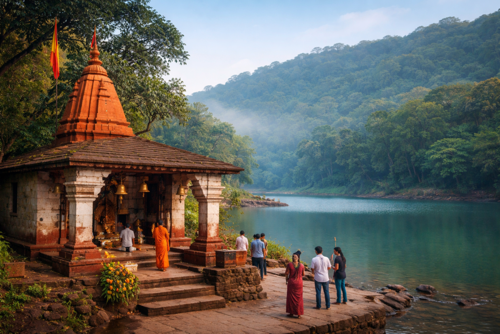 Pisharnath Mahadev Temple Abhishek at Charlotte Lake Matheran