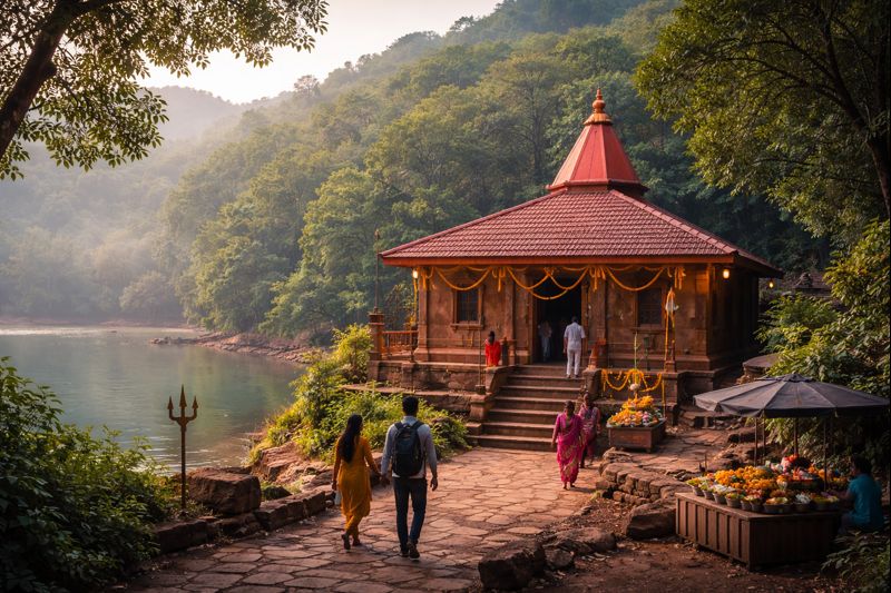 Pisharnath Mahadev Temple VIP Darshan Ticket Cost Online Book scene near Charlotte Lake