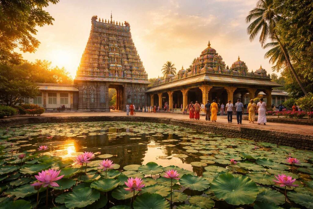 Somarama Temple Bhimavaram Darshan at sunrise