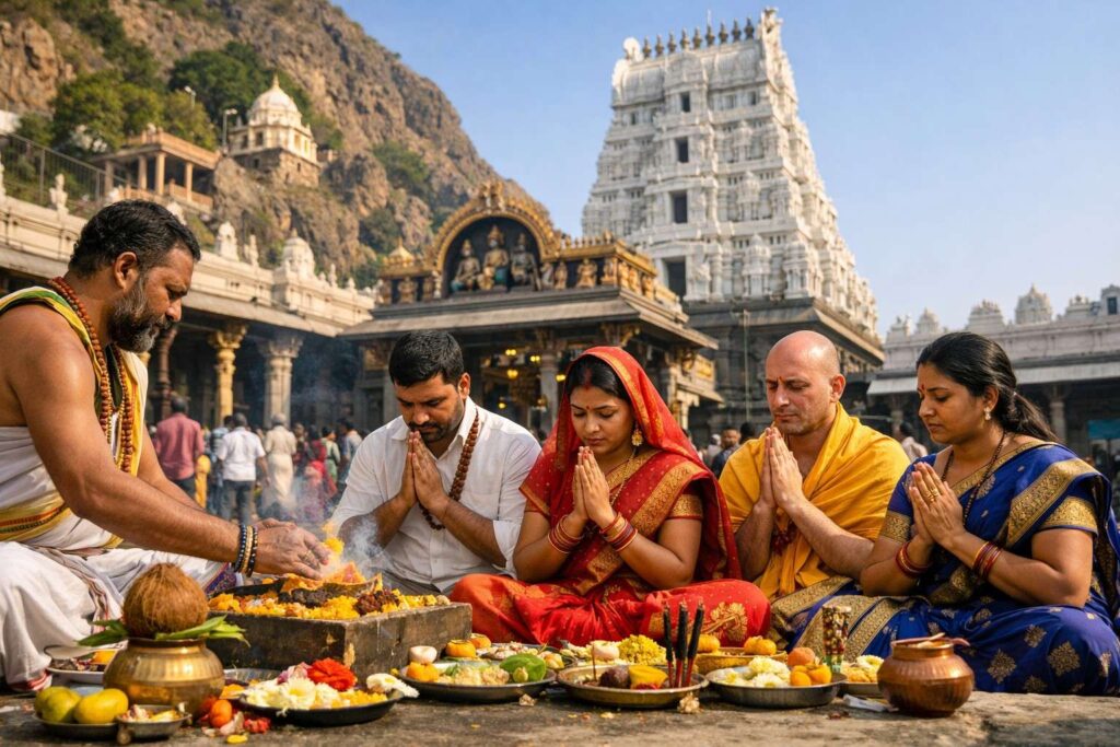 Srikalahasti Kuja Dosha Pooja ritual at Sri Kalahasteeswara Temple