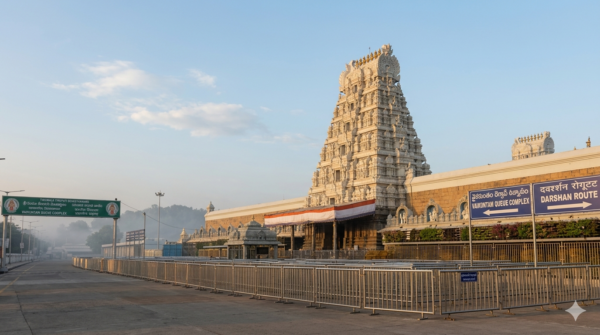 TTD fake recommendation letters scam warning at Tirumala temple darshan entrance
